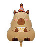 Folyo Balon Capybera Pasta Mumlu - 1