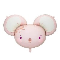 Folyo Balon Pembe Fare 68x59 Cm - 1
