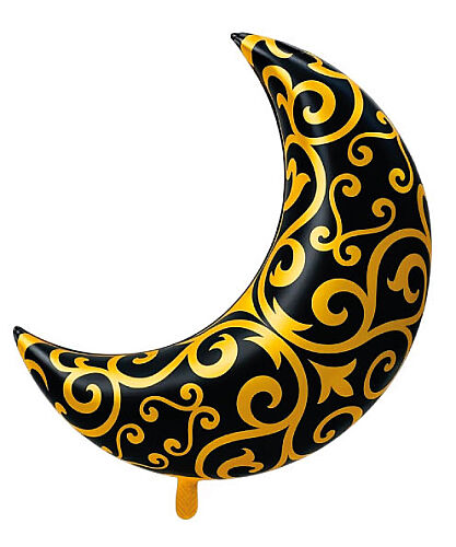 Folyo Balon Ramazan Ay Şekilli Desenli 75-67 cm (9931) - 