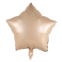 Folyo Balon Yıldız 40 Cm (18inç) Karamel - 1