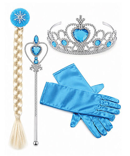 Frozen Taç - Asa - Saç - Eldiven Set - 