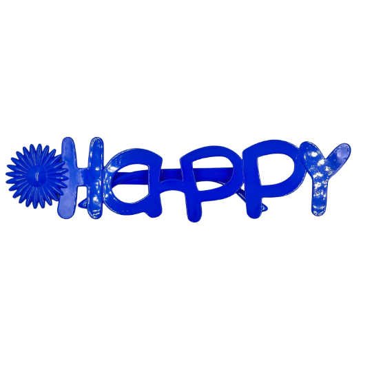 Gözlük Çiçekli Happy Lacivert - 