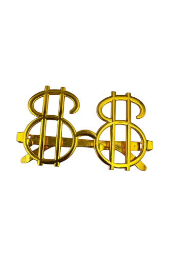 Gözlük Eko Dolar Temalı Altın - 