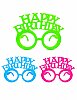 Gözlük Eko Neon Model Happy Birthday 12'Lİ - 1