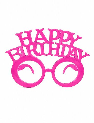 Gözlük Eko Neon Model Happy Birthday Pembe - 