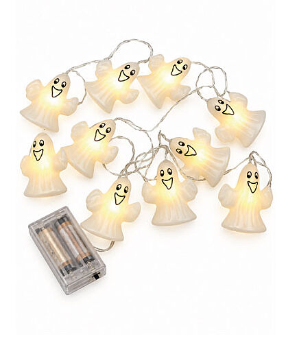 Halloween Led Işık Hayalet 8 cm 10 Parça - 