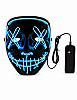 Halloween Maske Vendetta Neon Işıklı X Mavi - 1