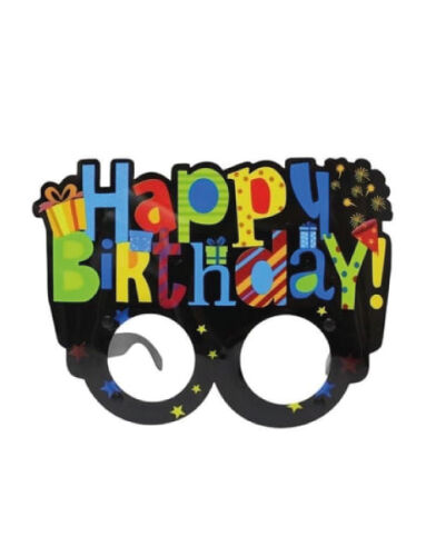 Gözlük PVC Kaplı Happy Birthday Hediye Paketli - 