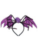 Halloween Taç Yarasa Kanatlı Örümcek Model Mor - 1