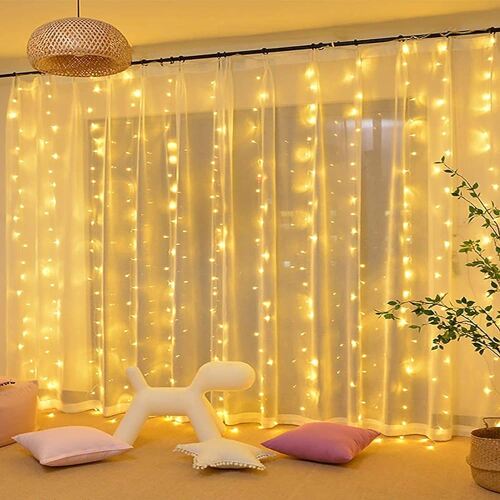 Işık Led Perde 3x2 Metre Fonksiyonlu Boncuk Model Gün Işığı - 