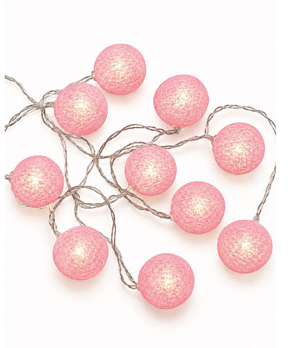 Işık Led Top Model 10 Işık 2 Metre Pembe - 