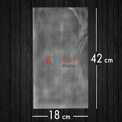 Jelatin Poşet Şeffaf Torba 18x42 Cm - 1