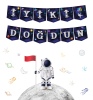 Kağıt Banner Temalı İyiki Doğdun Uzay Banner - 1