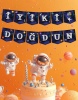 Kağıt Banner Temalı İyiki Doğdun Uzay Banner - 3