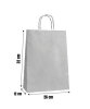 Kağıt Çanta Büklüm Sap 26x32x12 Cm Gümüş 25 Parça - 2