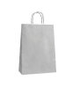 Kağıt Çanta Büklüm Sap 26x32x12 Cm Gümüş 25 Parça - 1