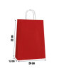 Kağıt Çanta Büklüm Sap 26x32x12 Cm Bordo 25 Parça - 2