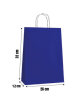 Kağıt Çanta Büklüm Sap 26 x 32 x 12 Cm Koyu Mavi 25 Parça - 2