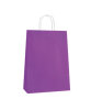 Kağıt Çanta Büklüm Sap 26 x 32 x 12 Cm Mor 25 Parça - 1