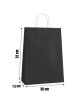 Kağıt Çanta Büklüm Sap 26x32x12 Cm Siyah 25'li - 2