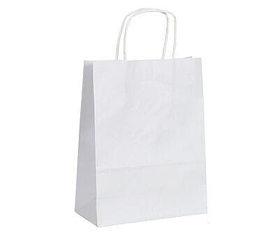 Kağıt Çanta Büklüm Sap 31x42x12 Cm Gümüş 10'lu - 