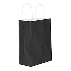 Kağıt Çanta Büklüm Sap 31x42x12 Cm Siyah 10'lu - 