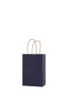 Kağıt Çanta Mini Boy 12x15x6 Cm 25 Parça Koyu Mavi - 1