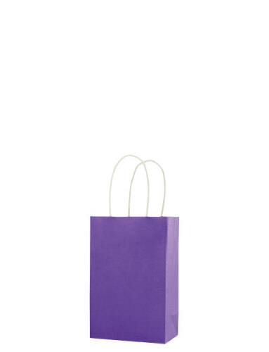 Kağıt Çanta Mini Boy 12x15x6 Cm 25 Parça Mor - 