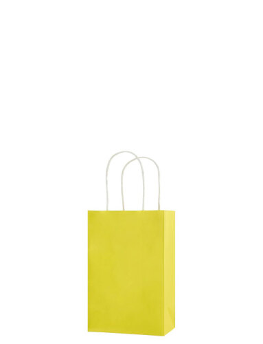 Kağıt Çanta Mini Boy 12x15x6 Cm 25 Parça Sarı - 
