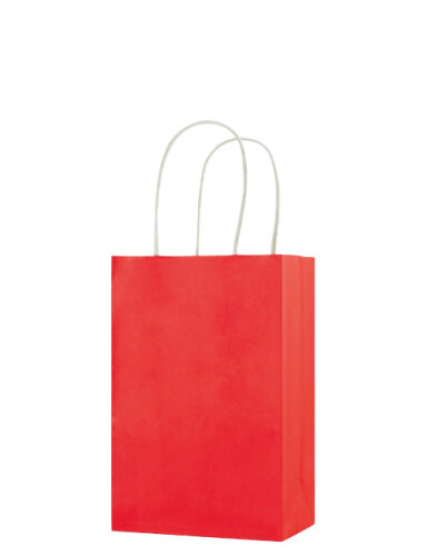 Kağıt Çanta Mini Boy 16x21x8 Cm 25 Parça Kırmızı - 