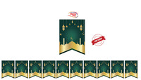 Kağıt Banner Sıralı Kırlangıç Model Ramazan Temalı - 3