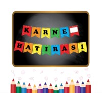 Kağıt Banner Karne Hatırası - 2