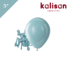 Lateks Retro Balon 5 inç 100 Parça Fırtına Mavi (Storm) - 1