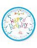 Karton Tabak Happy Birthday Mavi 23 Cm 8 Parça - 1