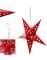 Tavan Süsü Karton Yıldız 3D Helogramlı 45 Cm Kırmızı - 2