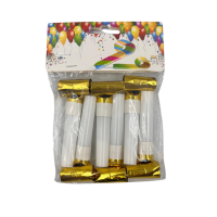 Yılanlı Düdük Parlak Gold 6 Parça - 4