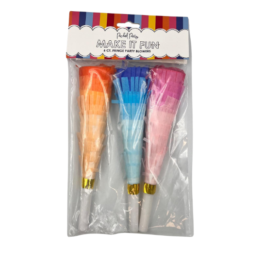 Yılanlı Düdük Vuvuzela Uzun Makaron Püsküllü 3 Parça - 3