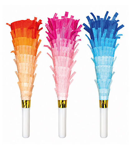 Yılanlı Düdük Vuvuzela Uzun Makaron Püsküllü 3 Parça - 