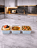 Kek Kapsülü Mermer Desen Laminasyonlu Kare 6*6*4 cm 20'li Mavi - 2