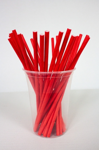 Kağıt Pipet Kırmızı 24 Parça - 2