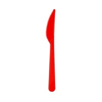 Plastik Bıçak Kırmızı / 25 Parça - 1