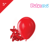 Lateks Pastel Balon 5 inç 100 Parça Kırmızı - 1