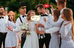 Konuşma Balonu Bride To Be Şapkalı Tema Varaklı 5 Parça - 4