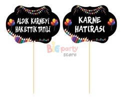 Konuşma Balonu Karne Partisi Parlak Baskılı 5 Parça - 4