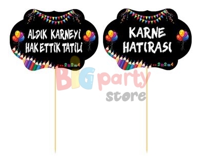 Konuşma Balonu Karne Partisi Parlak Baskılı 5 Parça - 4