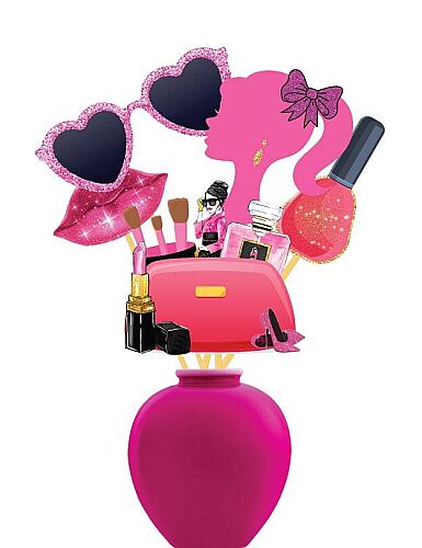 Konuşma Balonu Pink Stars Temalı 5 Parça - 