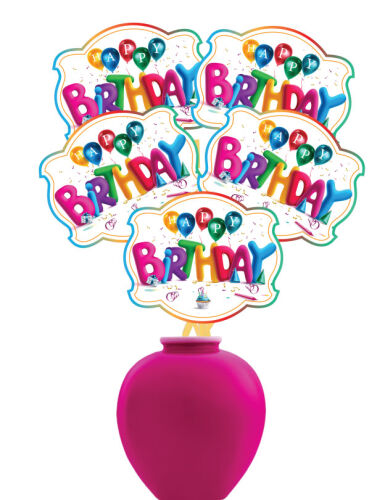 Konuşma Balonu Happy Birthday Balon Temalı 5 Parça - 