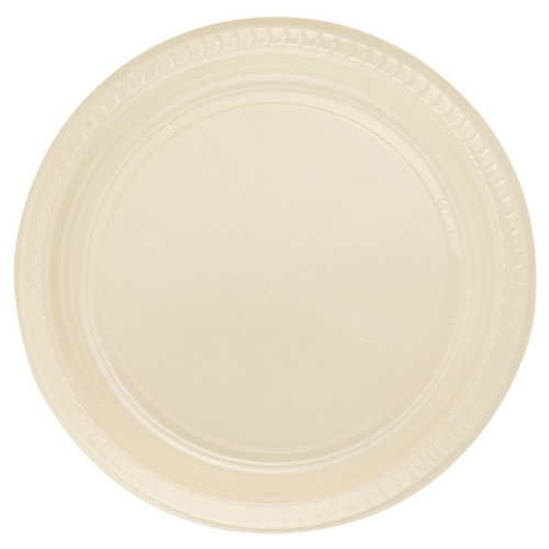 Plastik Tabak Krem 22 Cm / 25 Parça - 2