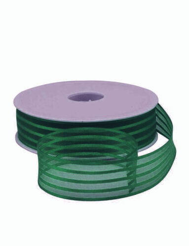Kurdele Şifon Şeritli 2.5 Cm 20 Metre Zümrüt Yeşili - 