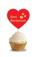 Kürdan Seni Seviyorum Varak Yazılı 10 Parça - 3